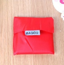 1bag lot Japan BAGGU square pocket Shopping bags Candy colors available Eco friendly reusable folding handle