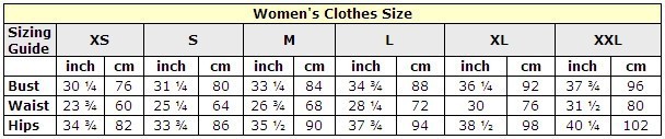 women size1
