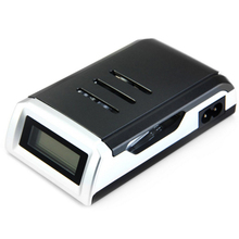 2015 Original C905W 4 Slots LCD Display Smart Intelligent Battery Charger for AA / AAA NiCd NiMh Rechargeable Batteries EU Plug