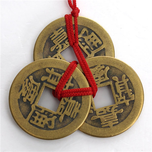 Top Quality Best Price 2 Sets Of 3 Chinese Feng Shui Coins For Wealth And Success