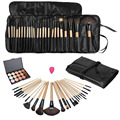 1Set MakeUp Brushes 15 Color Beauty Makeup Concealer Platte 24pcs Pro Makeup Cosmetic Brushes Sponge Puff
