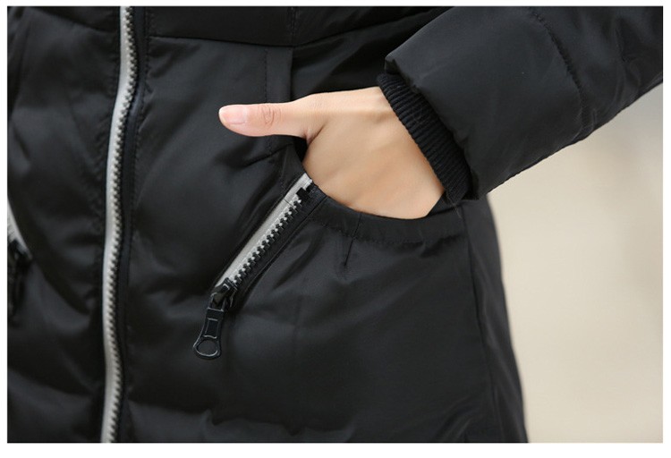 2015 Hot Sale Korean Women Fashion Long Coat Solid Slim With Hooded Jacket Women Winter Coat Female Plus Size Zipper Coat JT143 (10)