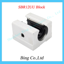 4pcs 3d printer SBR12UU 12mm Linear Ball Bearing Block CNC Router SBR12 linear guide for 3d printer