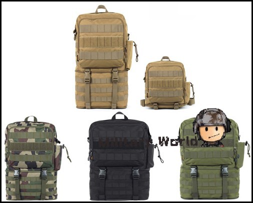 4 Color ROGISI 600D Molle Multi-use Tactical Military Outdoor Sports Hiking Camping Durable Backpack Shoulder Bag For Men