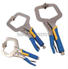 11″ C Type Locking Pliers Welding Clamp Vise with Rubber Grip Handles