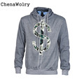 Casual Long Sleeve Slim Fit Men s Fashion Winter Hoodie Warm Hooded Printed Sweatshirt Coat Jacket