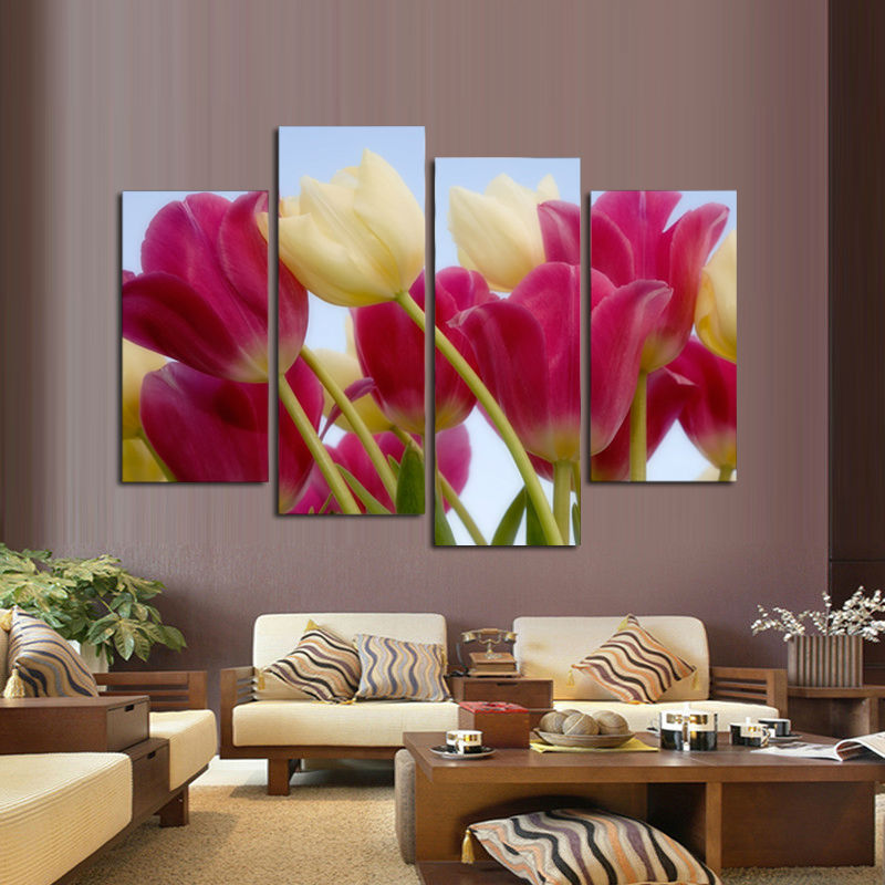 Online obtener barato pinturas de los tulipanes aliexpress.com ... Cuadros para pinturas