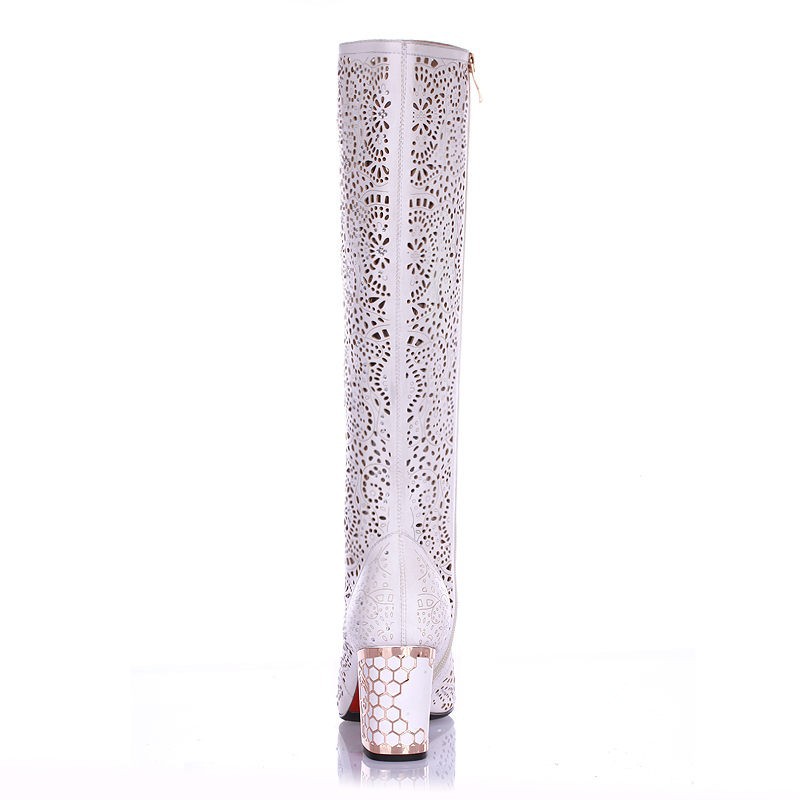 Women Sandals Knee High Women Boots Sexy Fashion Sandal Heels(7cm) La