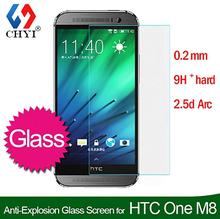 9H Premium Tempered glass screen protector For HTC One M8 new One cristal templado With Retail package +Moist Wipes 50pcs/lot