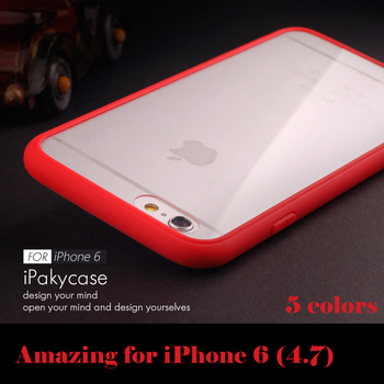 Etui plecki do iPhone 6 i iPhone 6s sylikon transparentny tył różne kolory