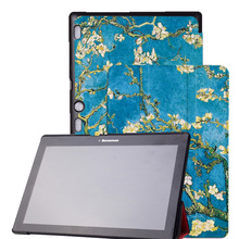 Original Design Leather Cover Stand Case for Lenovo TAB 2 A10 10.1″ Tablet for Lenovo Tab 2 A10-70 + film+ Stylus Pen