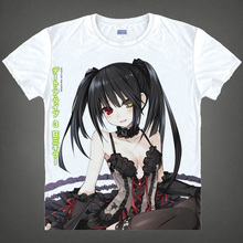 DATE A LIVE T-shirts kawaii Japanese Anime t-shirt Manga Shirt Cute Cartoon Kurumi Tokisaki Cosplay shirts 37172682128 tee 122