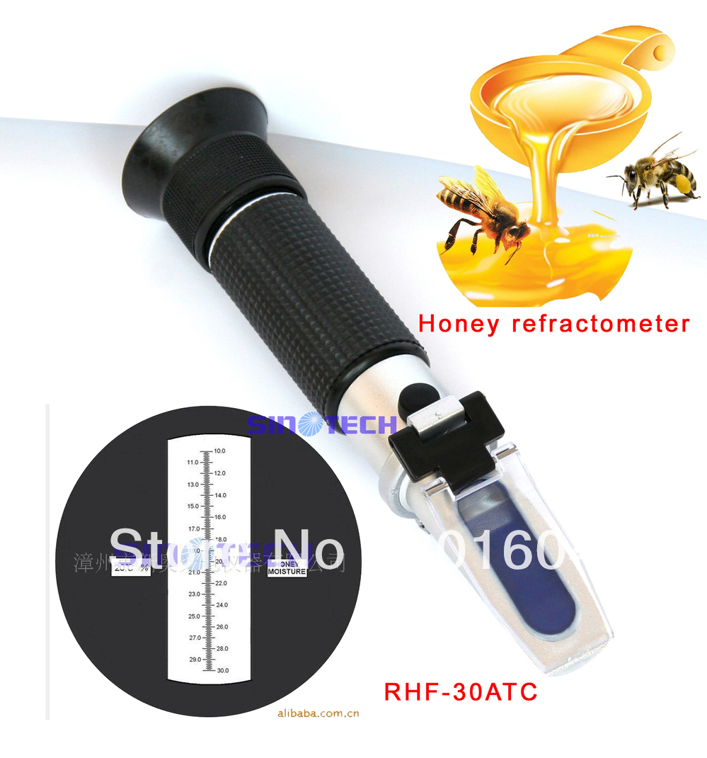 Hand held Honey refratometer 10 30water beekeeping meter RHF 30ATC