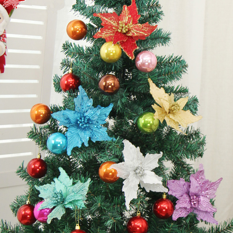 20cm christmas flower christmas tree ornament artificial 20cm christmas flower christmas tree ornament artificial