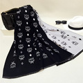 2016 BoYida Brand Cashmere Scarf for Women M Letters Print Winter Soft Scarves Thicken Long Pashmina