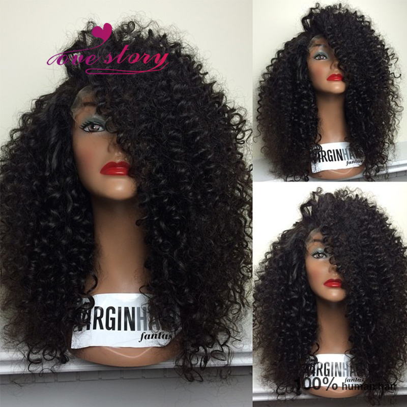 180% density kinky curly lace wigs full lace human hair wigs for black women 100% unprocessed human hair lace front wig