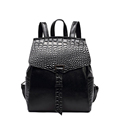 Designer Luxury Crocodile print Backpack Women Soft Cowhide All match Fashion Flap Bag Large Capacity Backpack