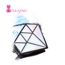 2015 diamond laser shape small women s girl s handbag messenger bag fashion PU small shoulder
