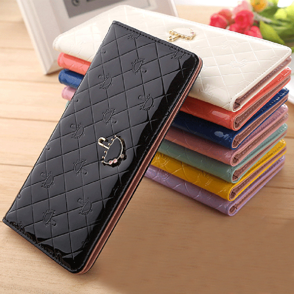 BS S Discount Sweet Umbrella Ladies Wallet Long Purse 12 Cards Holder Protector Wholesale Promotion