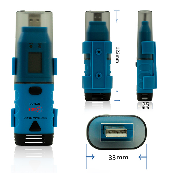 BSIDE BTH06 USB High Accuracy Portable USB Temperature Data Logger Recorder Record the Data in Real Time