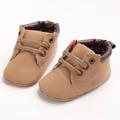 Factory Price Wholesale Shallow Lace Up Cotton Solid Baby Girls Shoes First Walkers Fashion Shoes Handmade