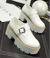 Punk Boots Spring Autumn Fashion Womens Shoes Heels Lace Up Platform