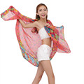 Cotton Ladies Scarves 2015 Floral Chiffon Scarf Fall Bufandas Silk Shawls Womens Scarfs From India Gift