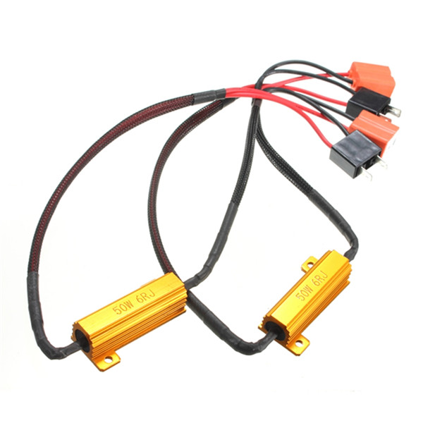  2X H7 50  6Ohm    DRL   Singal  Canbus    