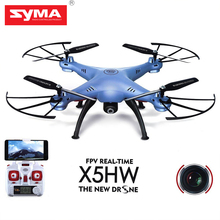 SYMA X5HW 2.4G 4CH Mini Drone with Camera HD Wifi Real-time Transmission Aerial FPV Quadcopter 3D Roll vs SYMA X5C Fast Shipping