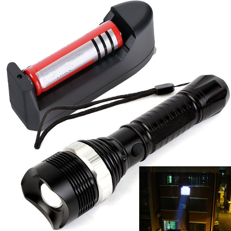 HOT SELL! 1600LM CREE Q5 Rechargeable LED Flashlight Torch +18650