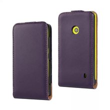 Luxury Genuine Real Leather Case Flip Cover Mobile Phone Accessories Bag Retro Vertical For Nokia LUMIA