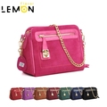 New 2015 Fashion Brand Genuine Leather Bag Solid Women Shoulder Bag