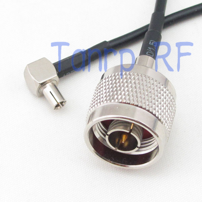 6in N male plug to TS9 male plug right angleRF connector adapter 15CM Pigtail coaxial jumper