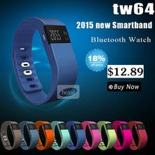 New tw64 Smartband Smart bracelet Wristband Fitness tracker Bluetooth 4.0 fitbit flex Watch for ios android better than mi band