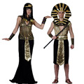 2017 Men Egyptian Pharaoh Costume Gold Outfit Helios Royal King Cleopatra Accessories Halloween Carnival Cosplay Hot