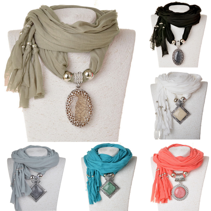 New Arrival 2015 Fashion Party Women Scarf Neck Wrap Necklaces Jewelry Luxury Feminina Warm Scarf Necklace