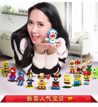 LOZ Blocks Diamond Building Blocks Action Figure The Avengers Minions Pokemon Mario Spongebob Mickey 3D Bricks Toy all models