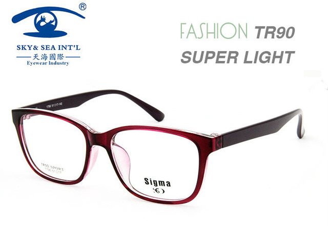 1796 \u0026quot; lunettes et accessoires lunettes de vue mode femmes Flexible TR90 monture de lunettes