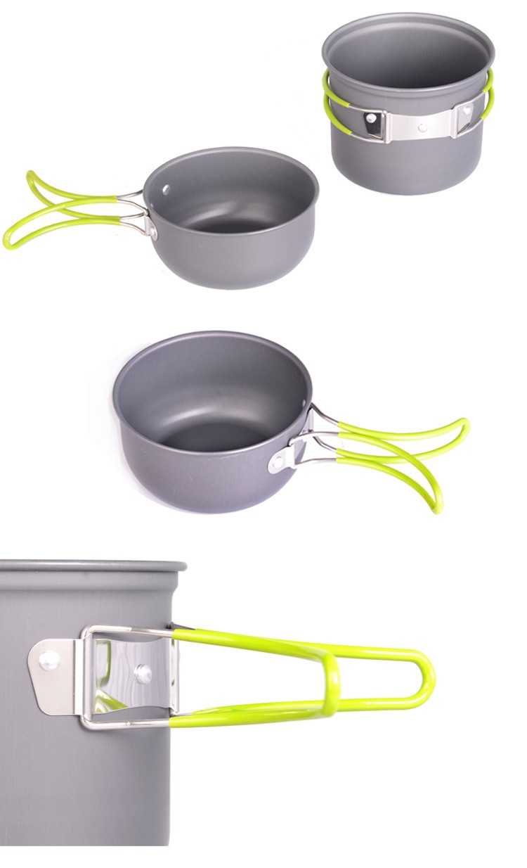 Bol plegable cantimplora militar camping dishes titanium pot utensils for a picnic travel tableware camping cookware (8)