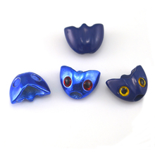 6Pcs / Lot Royal Blue & Blue Fish Skull Sculpin Helmet Heads Fly Tying DIY Material