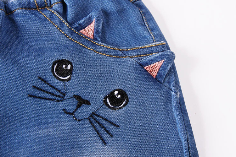 kitty jeans shorts girl 1-5