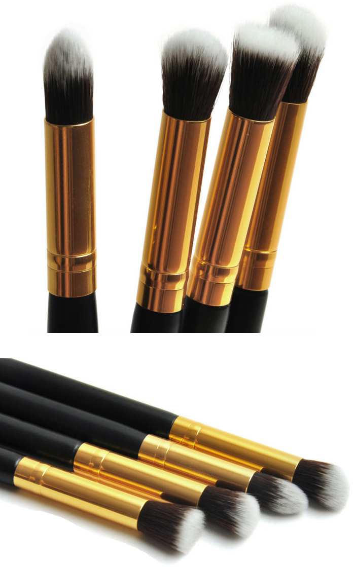 New Arrival 1Set 4pcs Styling Tools Super soft High Quality makeup brushes set kabuki blush blending