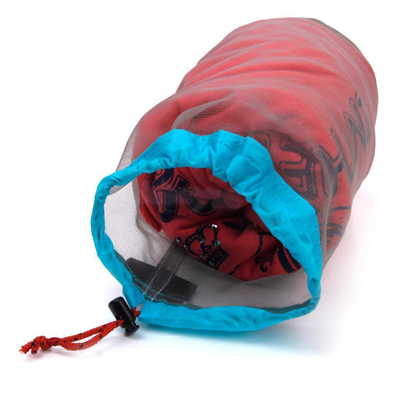New Arrival Free Shipping Tavel <font><b>Camping</b></font> Sports Ultralight Mesh Stuff Sack Drawstring Storage Bag Outdoor Tool H1E1 New Arrival Free Shipping Tavel <font><b>Camping</b></font> Sports Ultralight Mesh Stuff Sack Drawstring Storage Bag Outdoor Tool H1E1