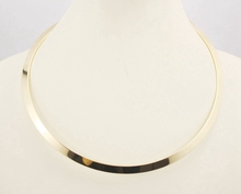 High Quality Stainless Steel Torques Necklace Real Gold Plated Collares Jewelry Necklace Women Statement Choker Fine Jewelry