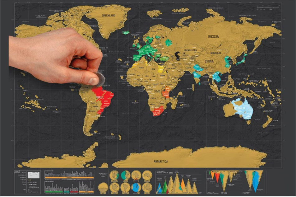 Best gift Deluxe Mini Scratch World Map Luxury Gift Edition Of Trumpet 42*30cm Travel Journal Vacation Necessary Kids education Map Of The World Gifts Map Of The World Gifts Best gift Deluxe Mini Scratch World Map Luxury Gift Edition Of Trumpet 42*30cm Travel Journal Vacation Necessary Kids education