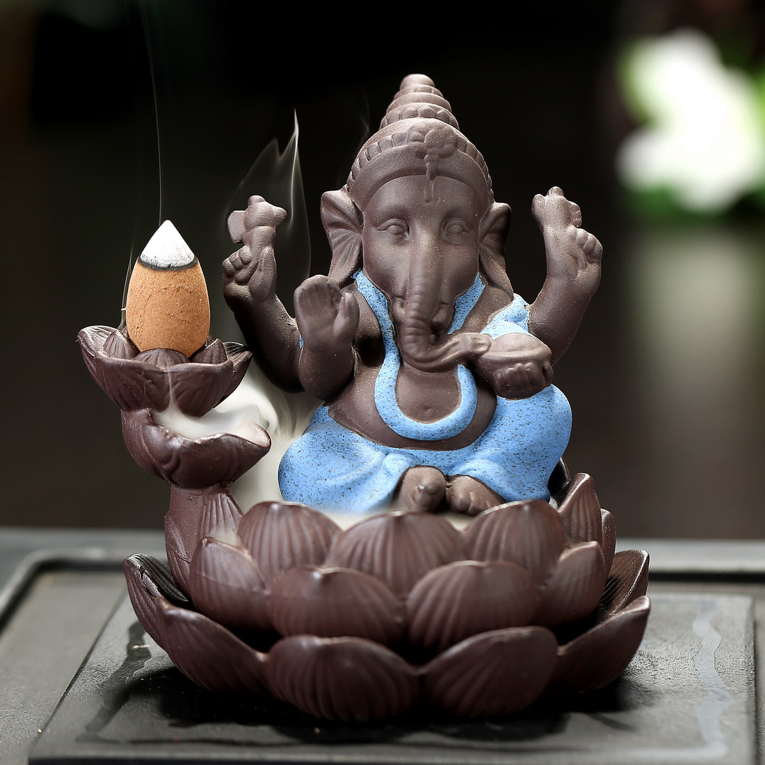 India Lord Ganesha Incense Burners Backflow Incense Cone Censer Holder Office Desk Home Decor Teahouse Ornament Buda Decorativo Incense Incense Burners Aliexpress