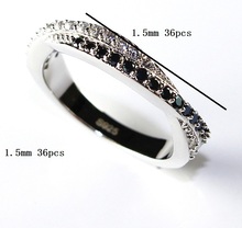 57 off Black 925 Silver Ring for Women Vintage Jewelry Fashion CZ Diamond Rings White Anel