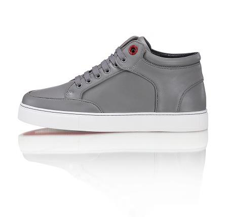 2015 new arrive Famous brand royaums men s shoes gray high top lace up lambskin casual