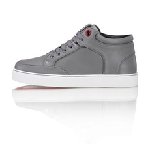 2015 new arrive Famous brand royaums men s shoes gray high top lace up lambskin casual
