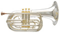 Bb Marching Baritone in Silver plated with Foambody case Brass wind instruments EMS free shipping